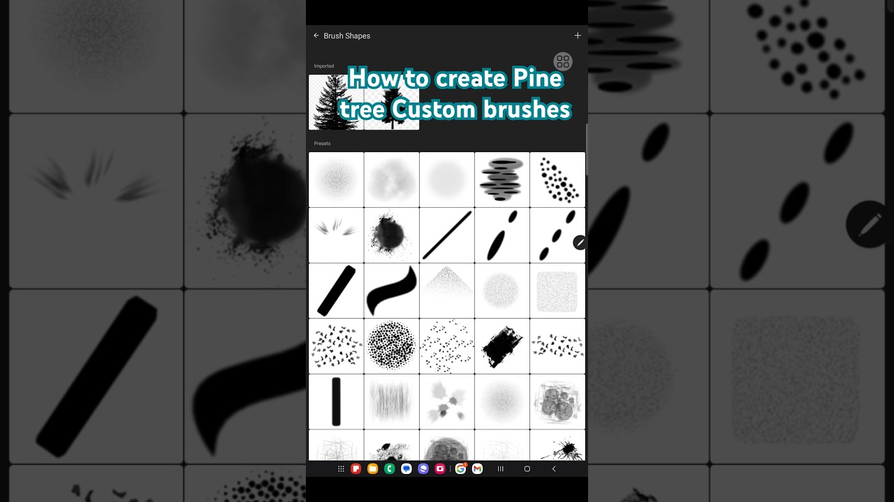 How to create custom brushes infinite painter #shorts #digitalart #artwithsiddhant #trending