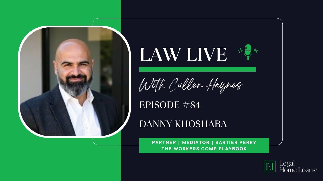 Law Live ⚖️ 🔴 Episode 84 with Danny Khoshaba | Partner | Bartier Perry