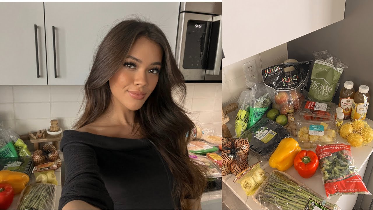 healthy trader joes haul + meal prep with me | viv vlogs
