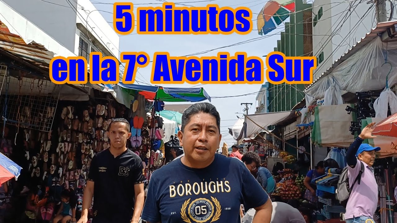 #5minutos en la 7° AVENIDA SUR de #sansalvador #julio2024 ZONAS SIN #reordenamiento