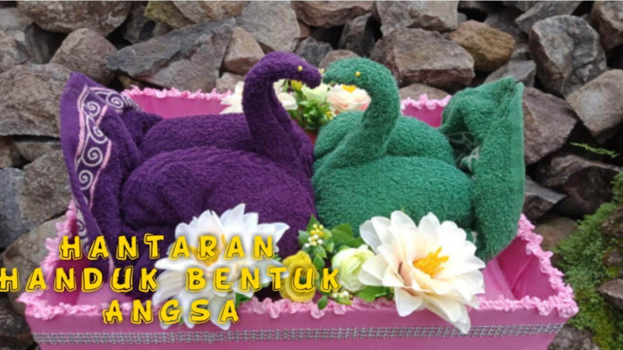DIY: Tutorial Hantaran Dari Handuk Bentuk Angsa I Swan Towel Folding l Folding Towel Art