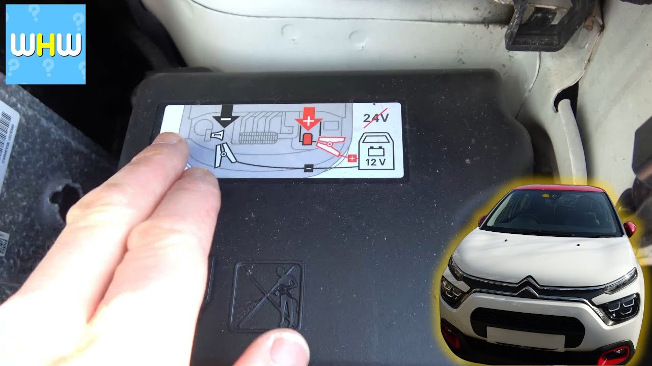 How to Find the JUMP START Terminals on a 2021 Citroen C3