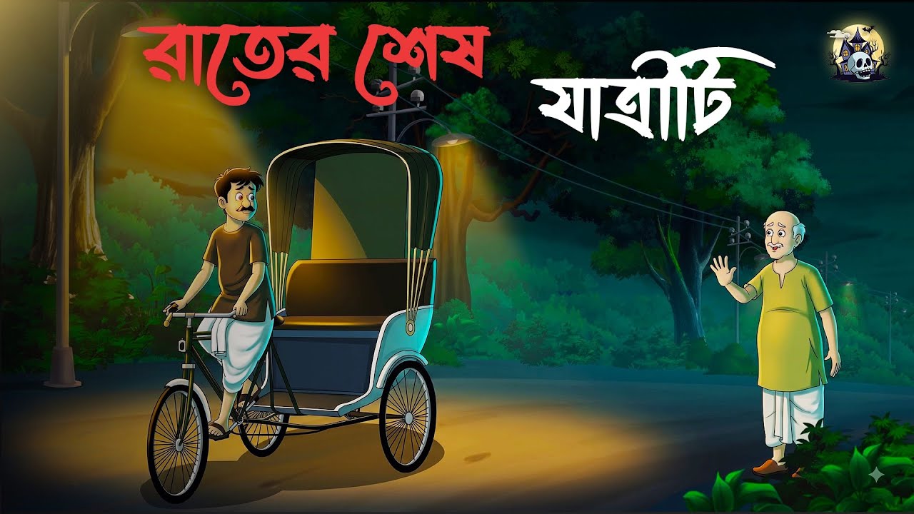 সেই রাতের শেষ যাত্রী | Gram Banglar Bhuter GOlpo | Bhuter Cartoon Animation Story