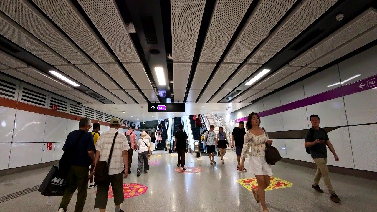 Outram Park MRT Station | Paid transfer link walk from TEL to NEL Platforms | January 2026
