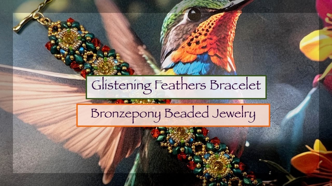 Glistening Feathers Bracelet