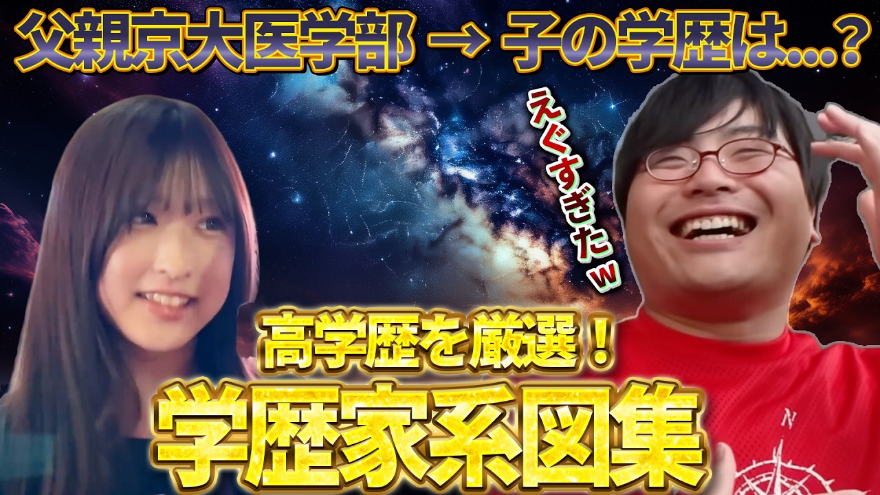 【高学歴を厳選！】学歴家系図集Part.4【wakatte. TV切り抜き】