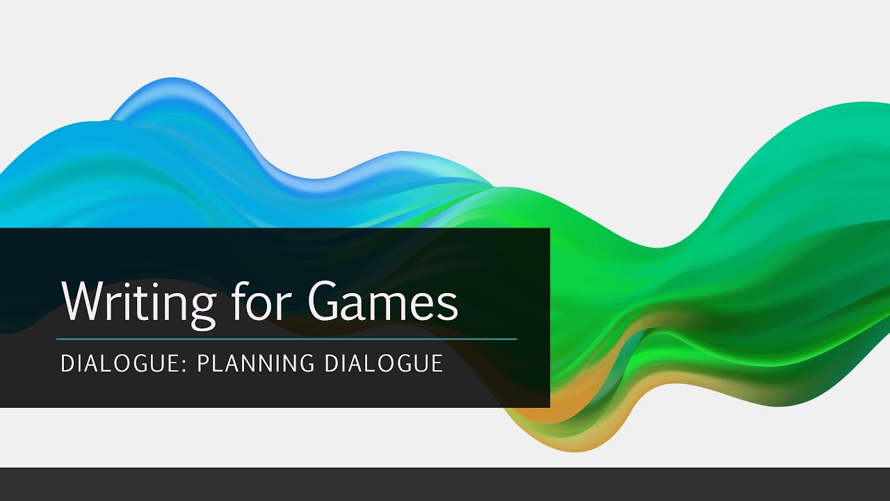 Writing for Games: Dialogue: Planning Dialogue