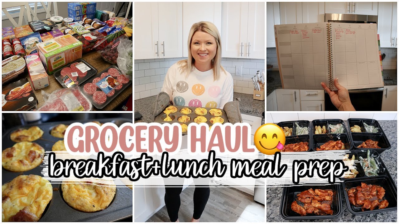 WEEKLY GROCERY HAUL + MEAL PLAN | EASY BREAKFAST + LUNCH MEAL PREP IDEAS | RESTOCK WITH ME