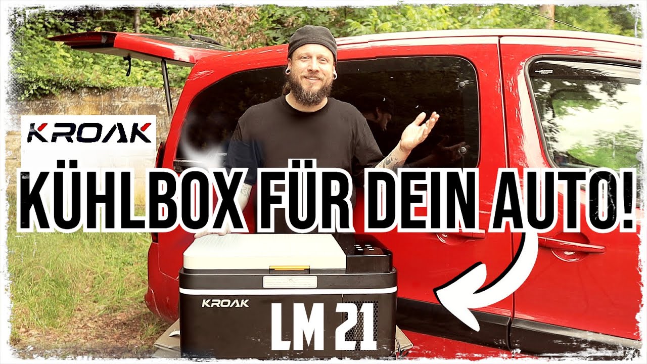 Kroak Kühlbox für Camping LM21 Kompressor 21L 12V/24V 230V #Kroak#KompressorKühlbox #Autokühlschrank