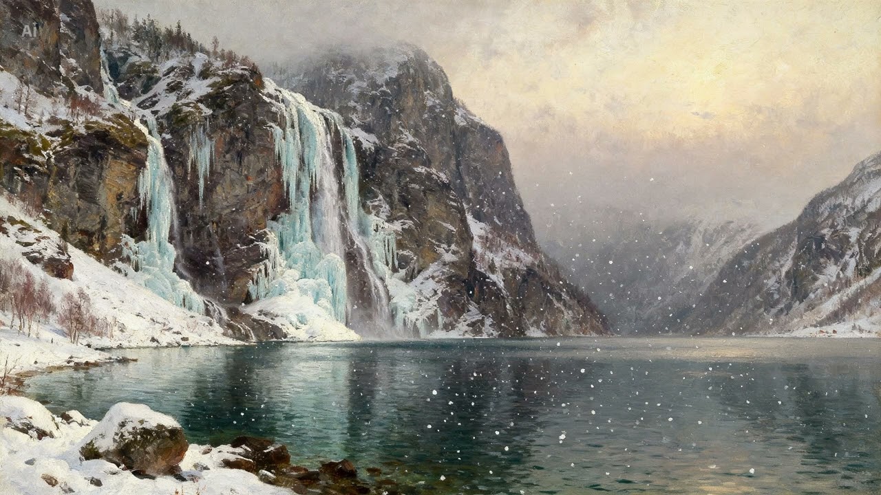 Glaciers of Norway in Winter | Jostedalsbreen, Stryn & Lom | Oil Painting Art
