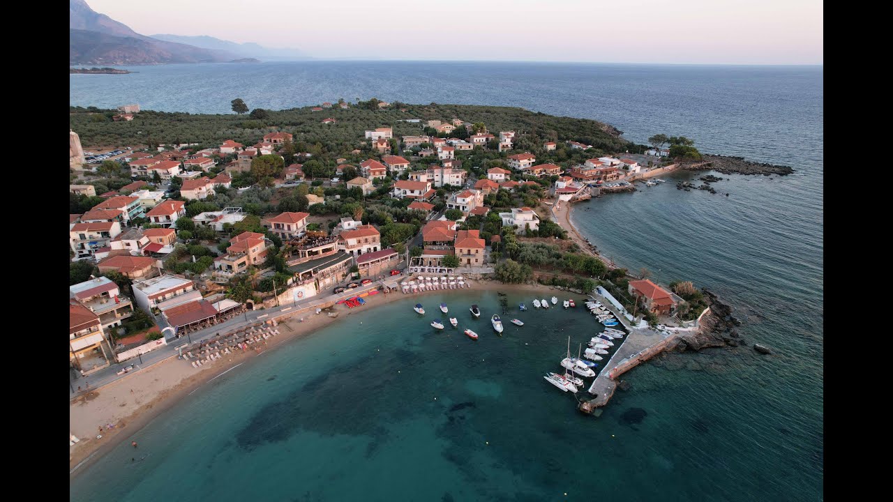 Μεσσηνιακή Μάνη -Καρδαμύλη,Στούπα,Καστανέα,Προσήλιο-Messinian Mani-Greece. 4k video.Aerial-Skyview