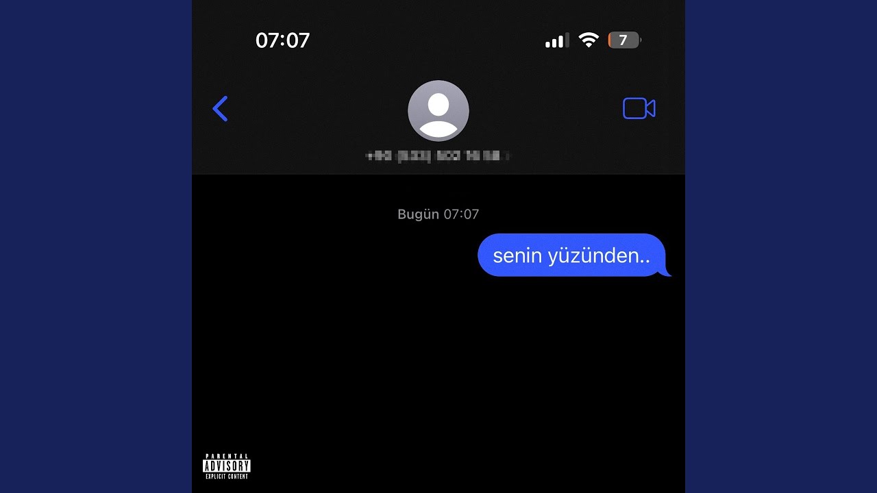senin y&uuml;z&uuml;nden