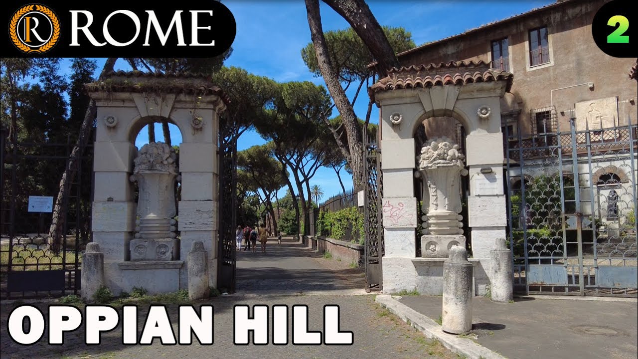 Rome guided tour ➧ Oppian Hill (2) - Viale Fortunato Mizzi [4K Ultra HD]