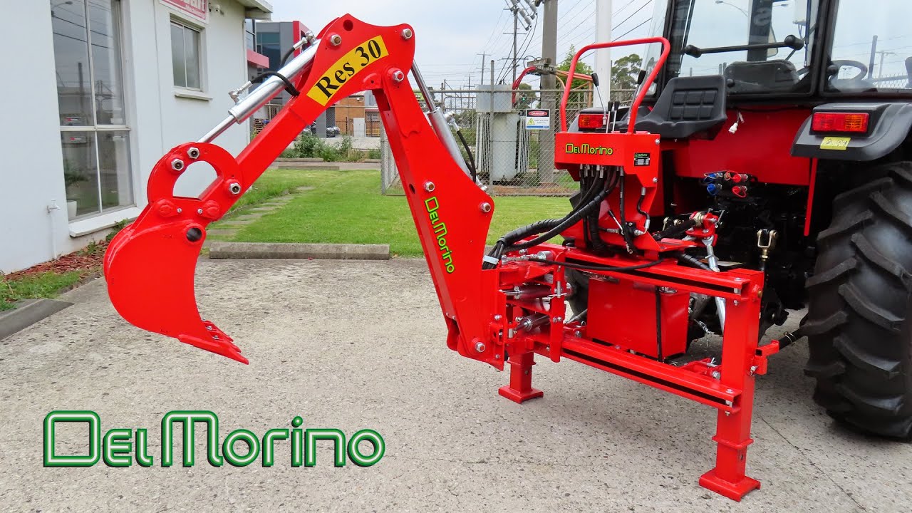 Del Morino RES30 Tractor Backhoe Walkaround
