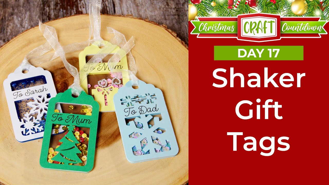 DIY Gift Tags 🤩 Design Your Own SHAKER Gift Tags! 🎄 CCC Day 17
