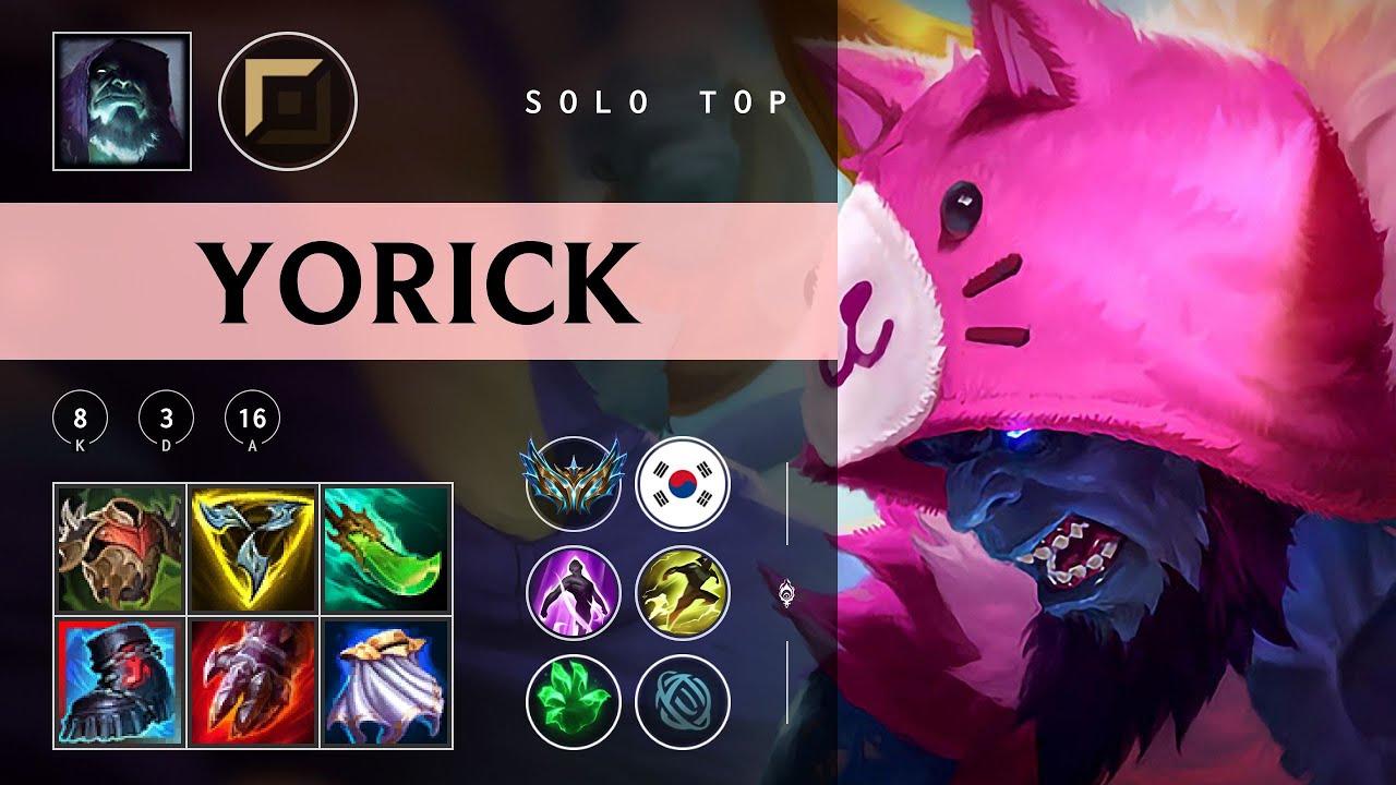 Yorick Top vs Yasuo - KR Challenger Patch 25.22
