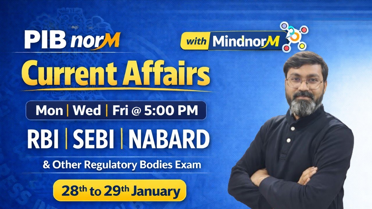 PIB Current Affairs | PIB Manish Sir | PIB for RBI, NABARD, SEBI Grade A | RBI Grade B Preparation