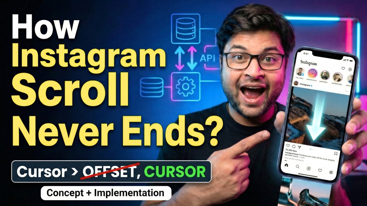 🔥Understanding and Implementing Cursor/Scroll based Pagination for Infinite Scroll | Backend System