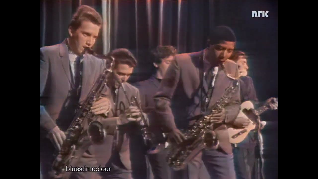 Booker T & The MG's with the Mar-Keys - live in Oslo, Norway [Colourised] 1967