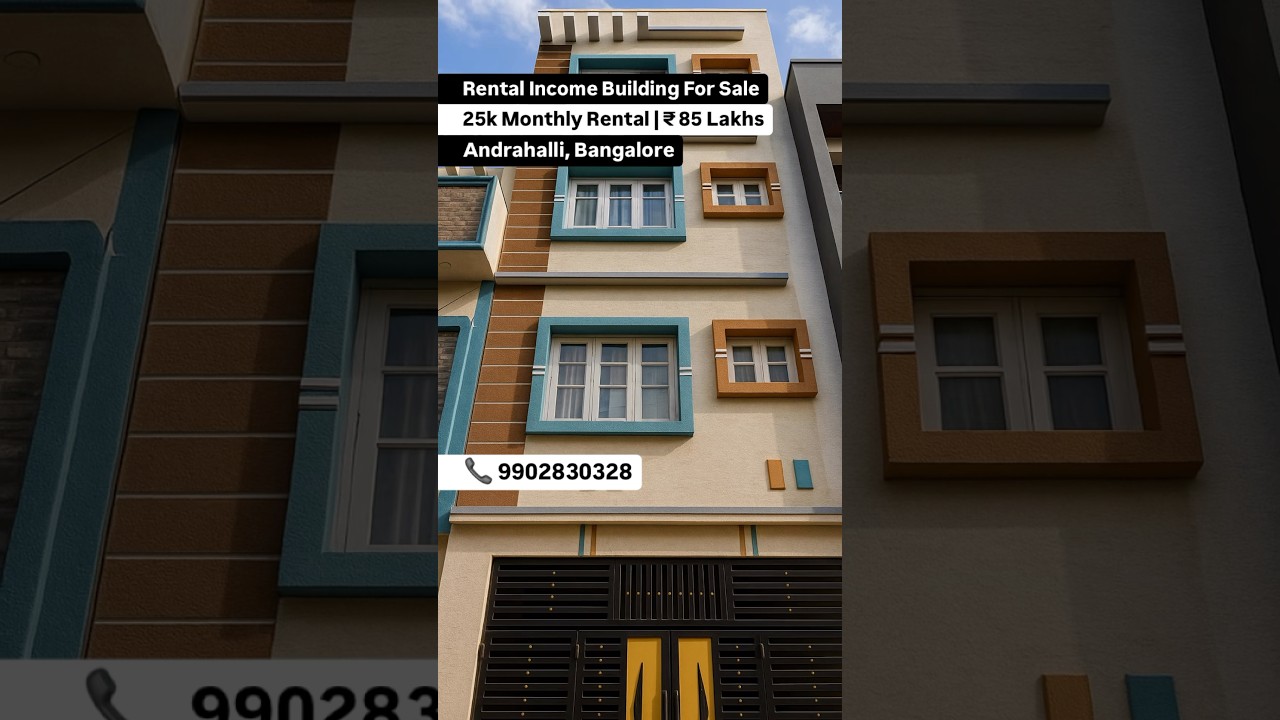 Rental Income Building For Sale - Andrahalli, Bangalore | ₹85 Lakhs #rentalproperty #forsale