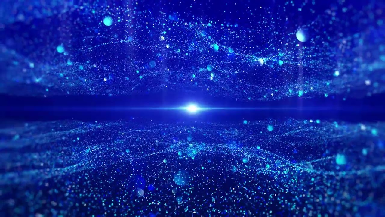 Blue Glittering Particles Animation Background 4K 60Frs | Visual Wonderland