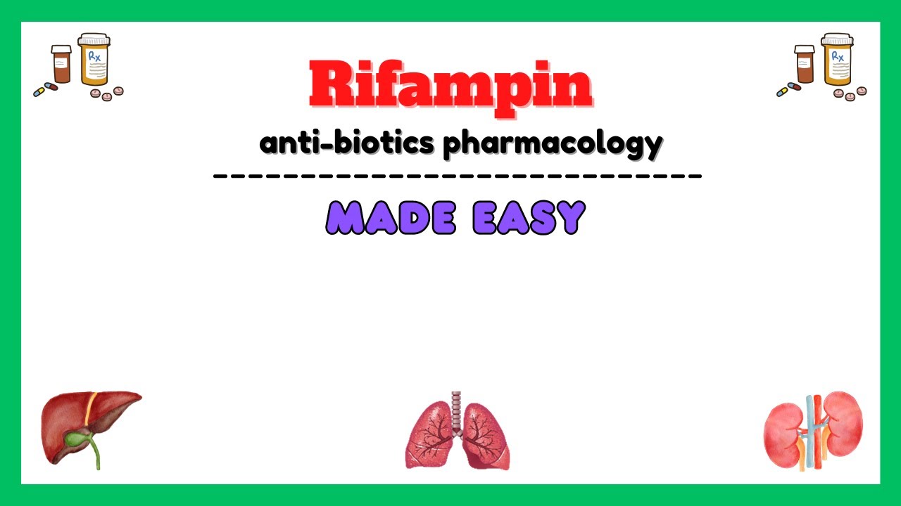 Rifampin (anti TB drugs) pharmacology, antitubercular drugs pharmacology, pharmacology made easy