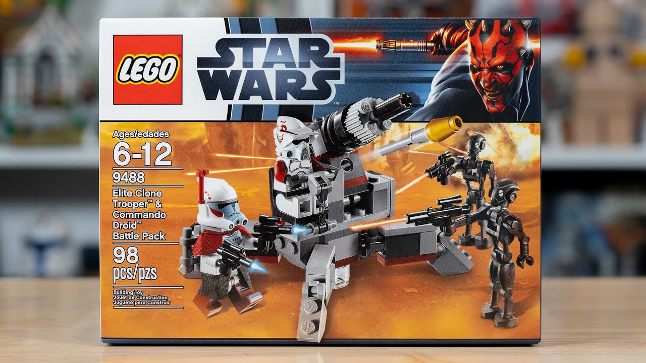 LEGO Star Wars 9488 ELITE CLONE TROOPER & COMMANDO DROID BATTLE PACK Review! (2012)
