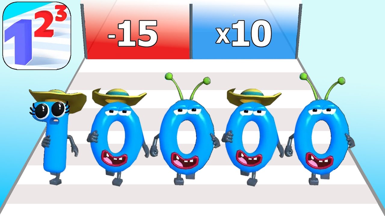 Satisfying Mobile Game Update Number Masters Top Video Gameplay Walkthrough iOS,Android Freeplay