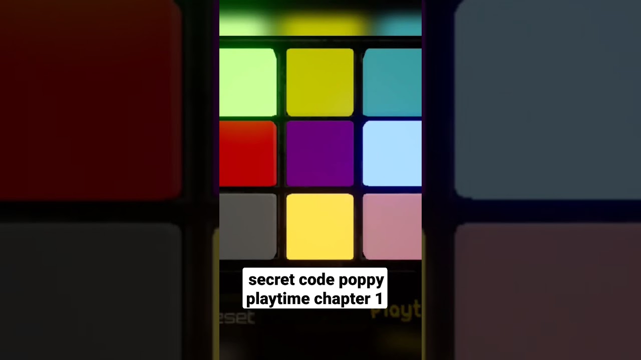 COLOUR CODE POPPY PLAYTIME CHAPTER 1