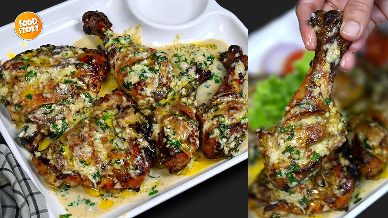 Restaurant Style- Malai Tikka Roast Recipe,Creamy Malai Tikka Roast,New Chicken Recipe by Food Story