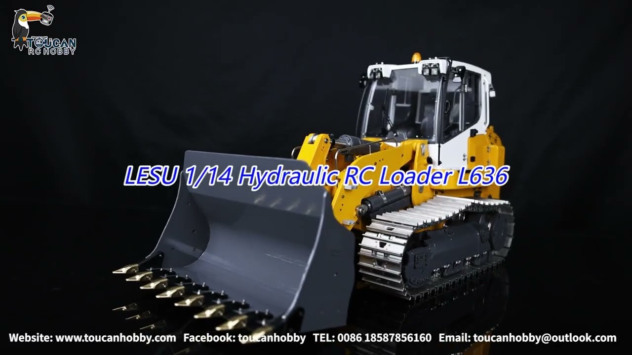 Operating LESU 1/14 RC Hydraulic Loader 636 to show you all its abbility.