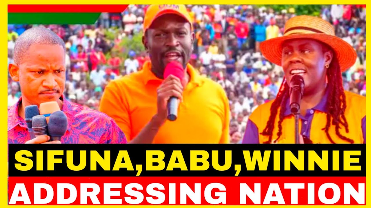 SIFUNA,BABU OWINO ADDRESSING NATION OVER 10 POINTS LIES