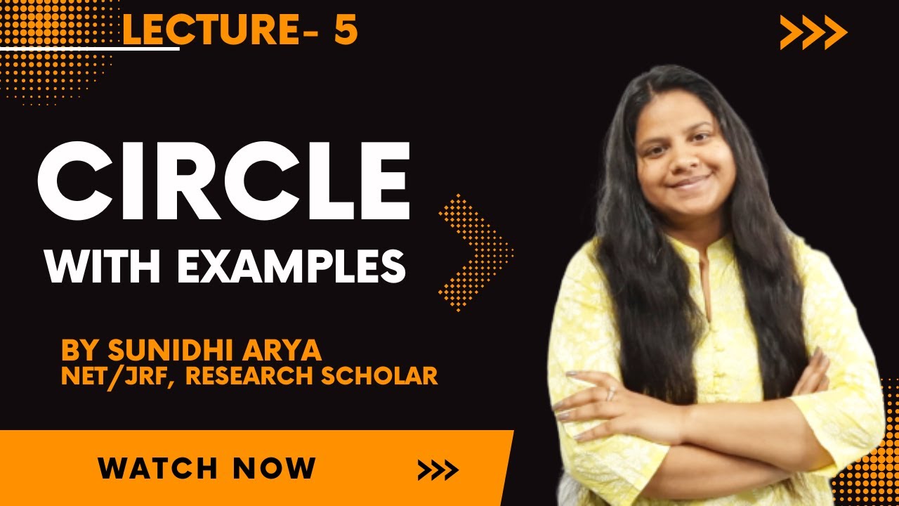 CIRCLE WITH EXAMPLES | CO-ORDINATE GEOMETRY | MATHEMATICAL ECONOMICS | BECC 102 | MEC 103 |