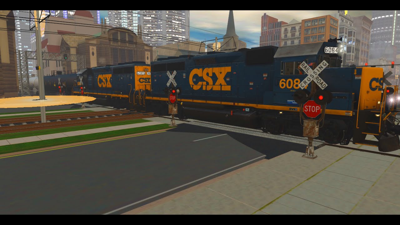 Trainz 2019 Railfanning S05 E25: Amtrak, CSX, NS, Tramway, Diamond Crossover Railroad Crossing