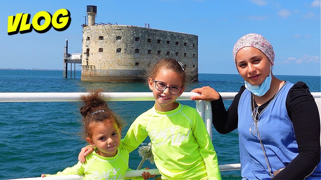 VLOG - FORT BOYARD, PLAGE, BATEAU -SUPERBE JOURNEE en FAMILLE sur L'île D'OLERON
