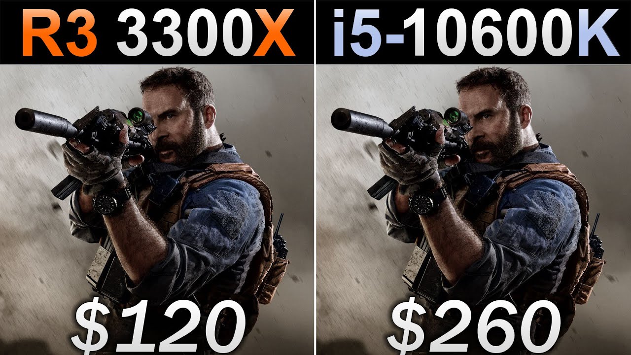 Ryzen 3 3300X Vs. i5-10600K | New Games Benchmarks