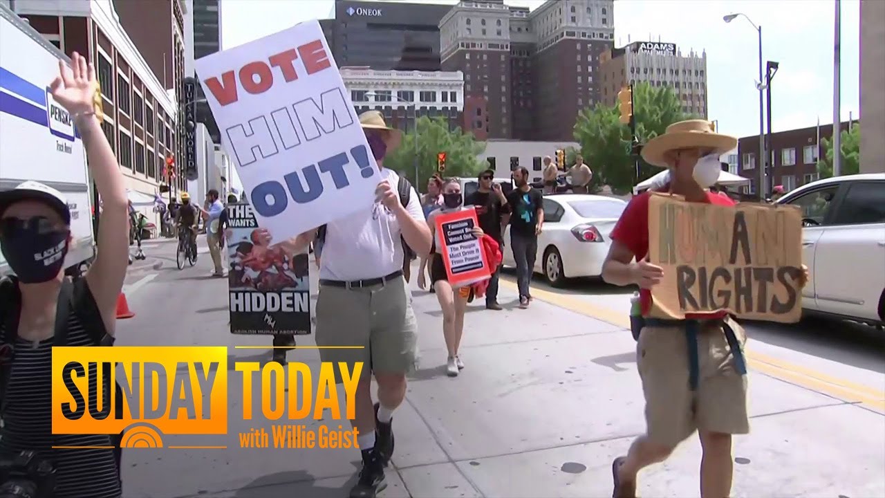 Protesters And Trump Supporters Face Off Outside President’s Tulsa Rally | Sunday TODAY