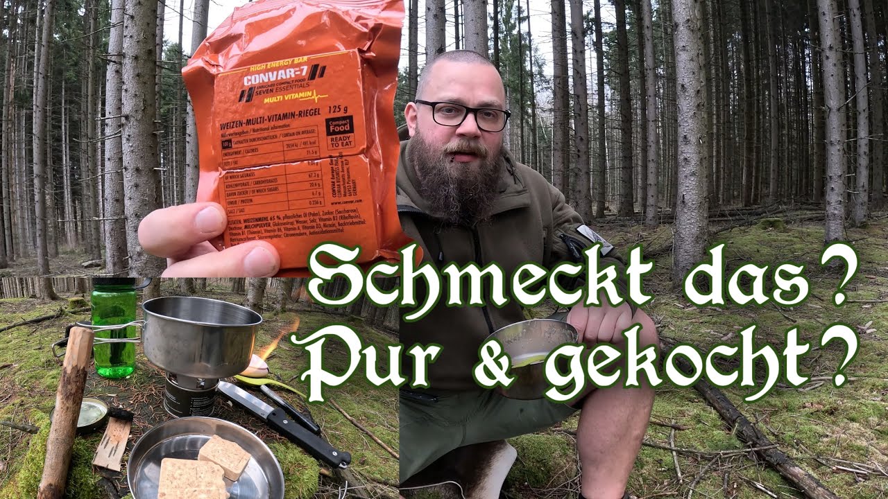 CONVAR-7 Energie Riegel - Multivitamin Test pur & als Suppe. Für Notvorrat & Krisenvorrat geeignet?