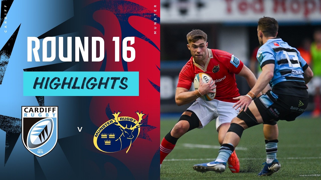 Cardiff Rugby v Munster | Highlights | Round 16 | URC 2024/25