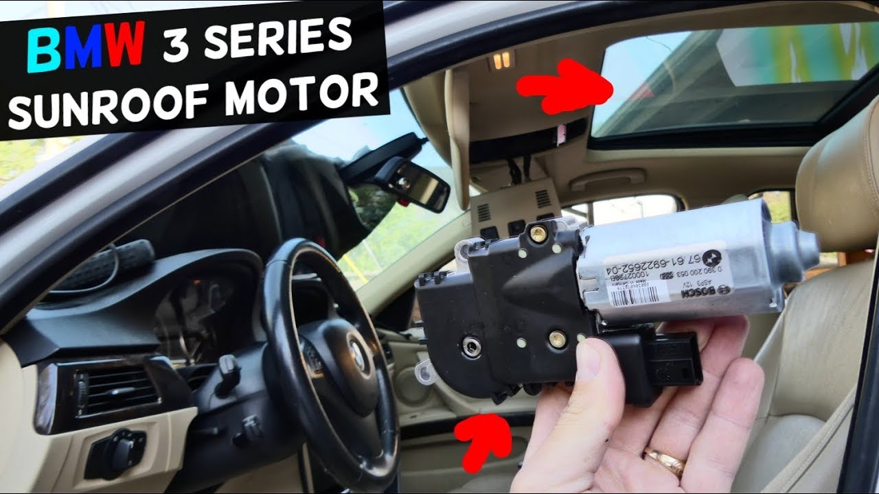 HOW TO REPLACE SUNROOF MOTOR ON BMW E90 E91 E92 E93