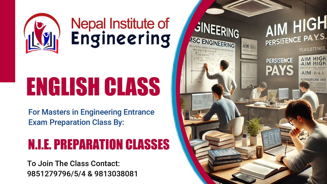 English Class | Masters In Engineering Entrance Exam Preparation Class