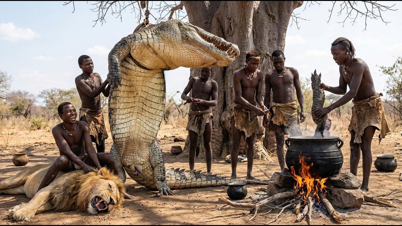 Cocodrilos africanos gigantes: la tribu Hadzabe y los horrores de la supervivencia antigua