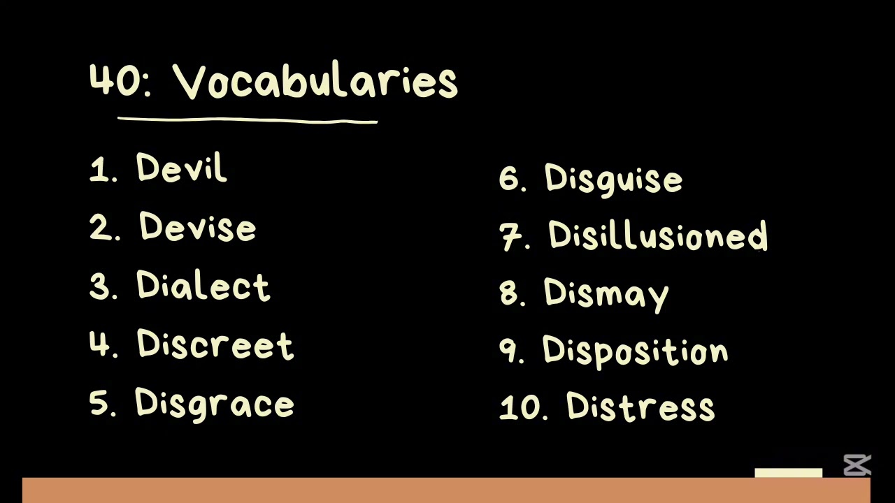 Lesson 40: English vocabulary (Ereyo)