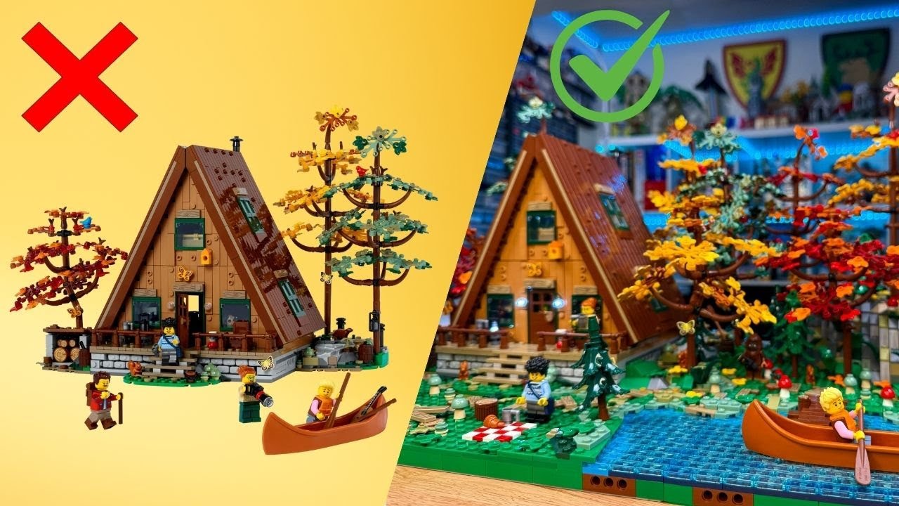 I made the LEGO Ideas A-Frame Cabin BETTER!