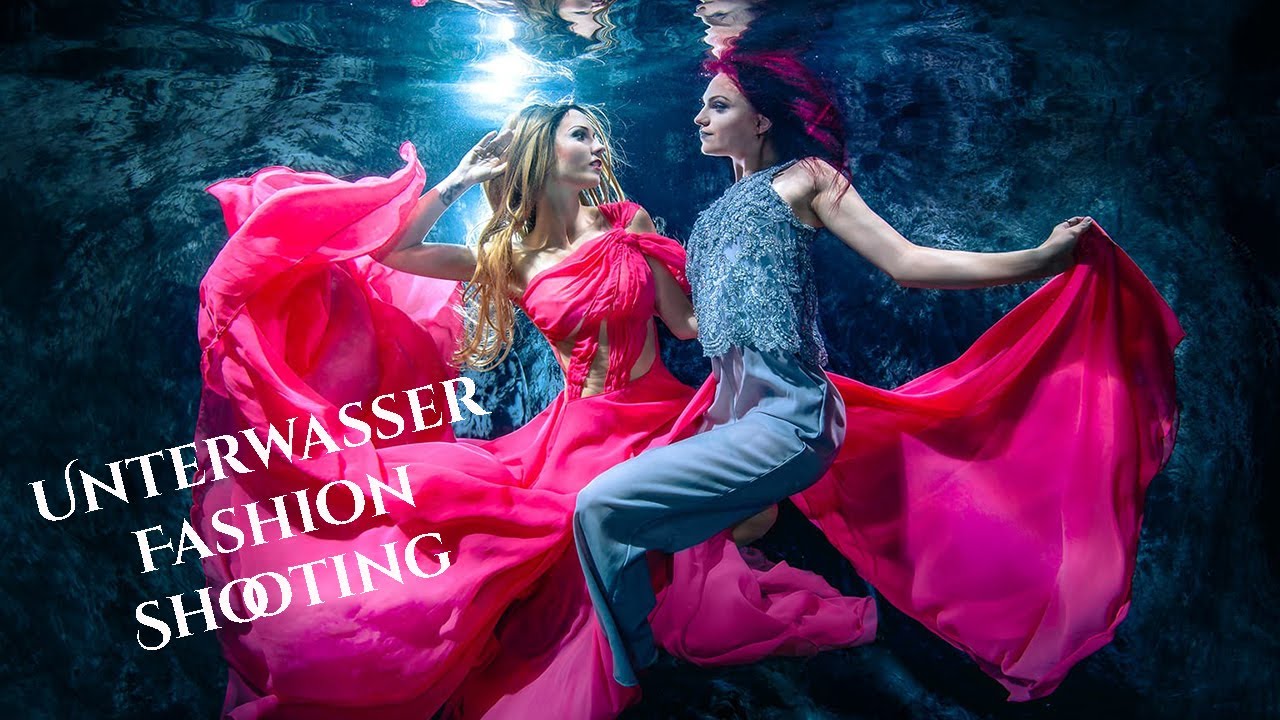 Unterwasser Fashion Shooting mit zwei Models