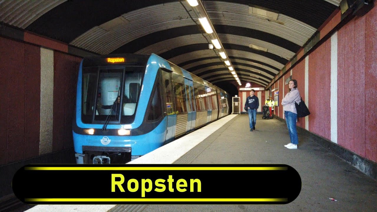 Metro | Tunnelbana Station Ropsten - Stockholm 🇸🇪 - Walkthrough 🚶