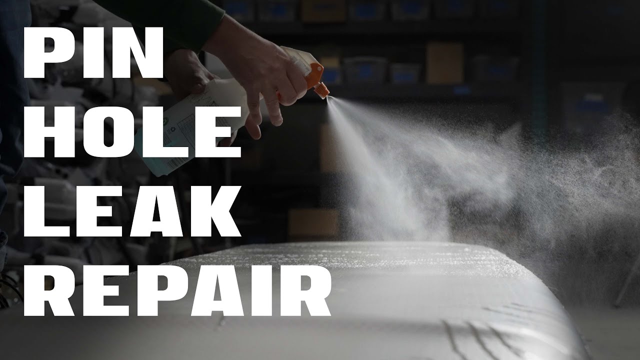 How to repair a pin hole leak in a raft | Flycraft fly fishing repair guide