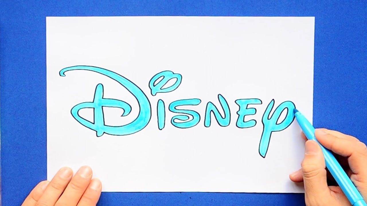 How to draw Disney logo