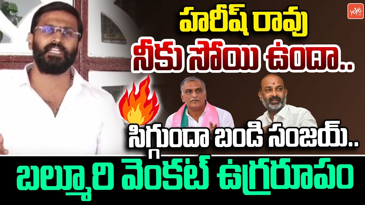 MLC Balmoor Venkat Strong Counter To Harish Rao & Bandi Sanjay Comments on Vidya Commission |YOYO TV