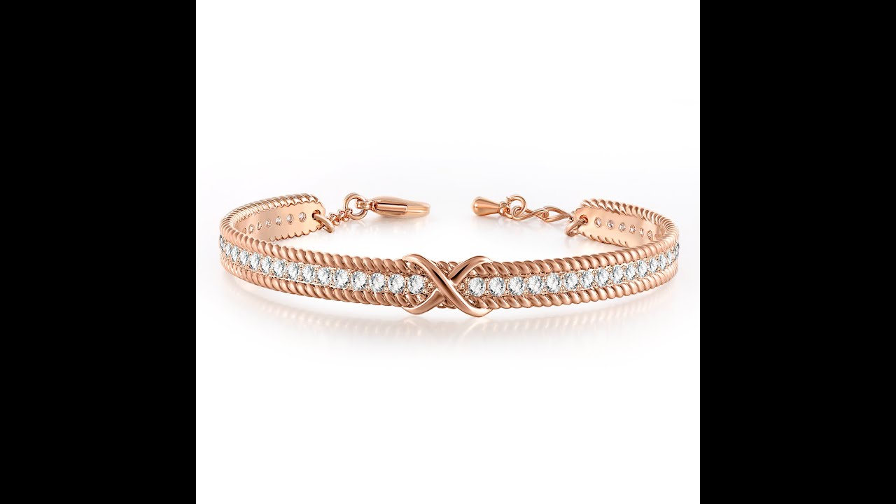 Angelady Rose Gold Crystal from Swarovski Bracelets